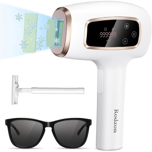 Rozdon Other - Ipl Laser Hair Removal Device with Painless Care Function White